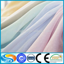 Vente en gros 100% polyester ignifuge rideau voile tissu
